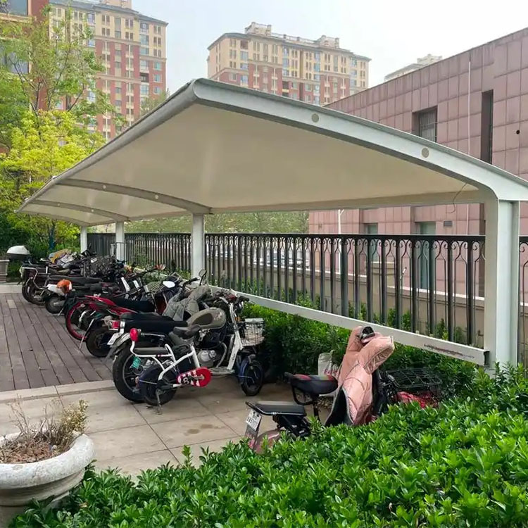 漳县膜结构电动车棚